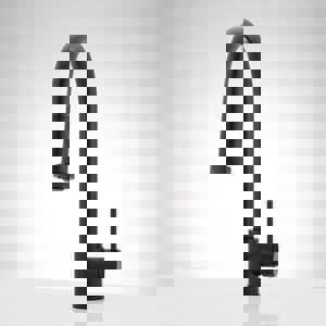 Single Handle Pull Down Kitchen Faucet in Matte Black